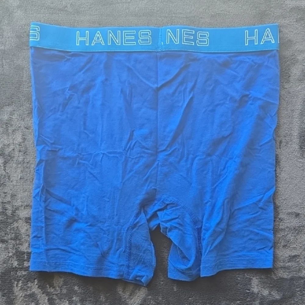 Hanes Blue Boxer Briefs with Elastic Waistband - Picture 5 of 5
